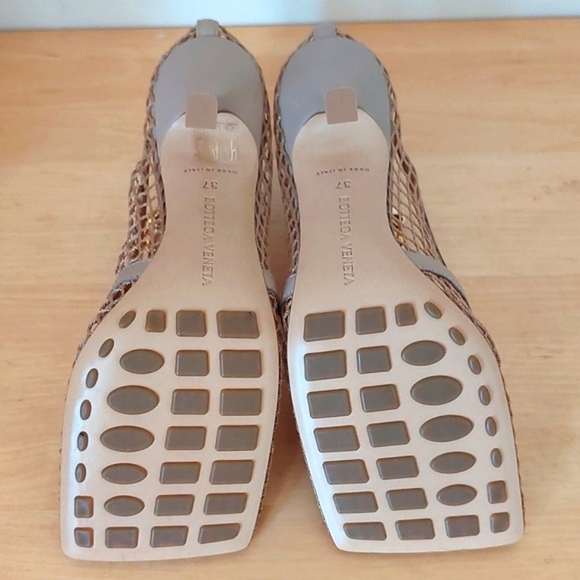 Bottega Veneta Chain-Link Mesh  Sandals - Picture 8 of 11